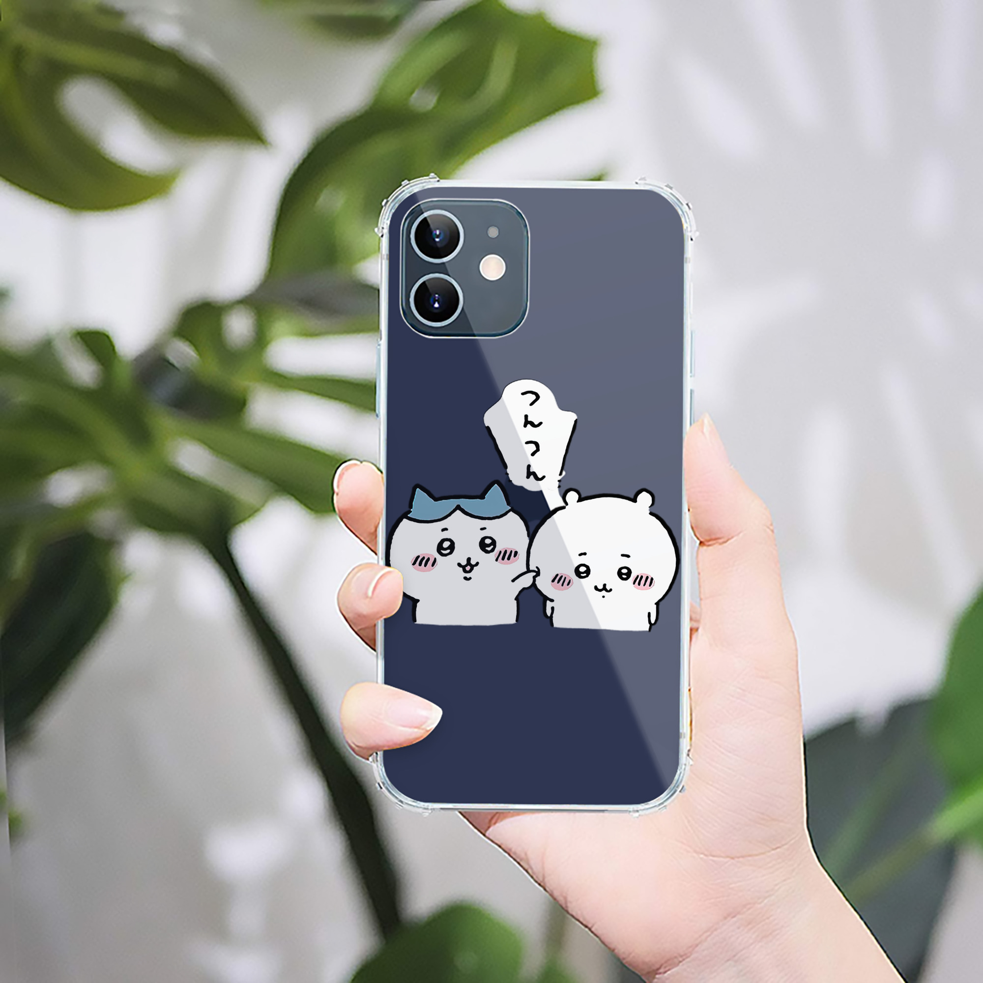 （画像用） ちいかわ ちいかわ Chii-kawa chiikawa 【iPhone 12シリーズ対応】透明スマホケース（クリアソフトケース）